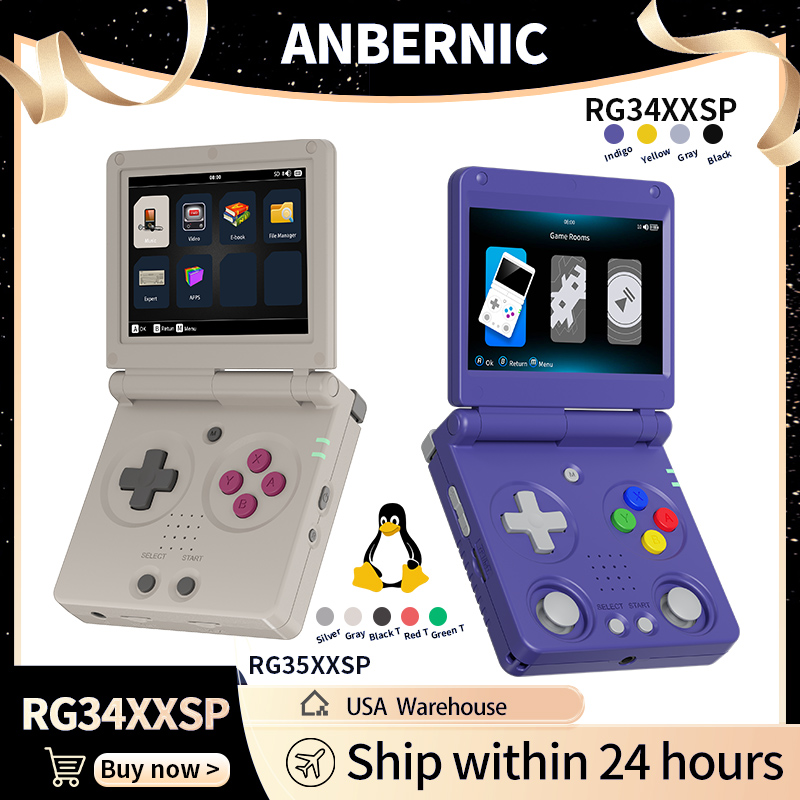 Retro Gaming La - Anbernic RG34XXSP RG35XXSP Flip Handheld Game