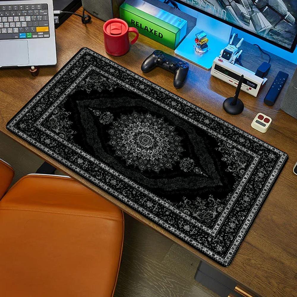 Retro Gaming La - New Black Persian Carpet Mysterious Retro