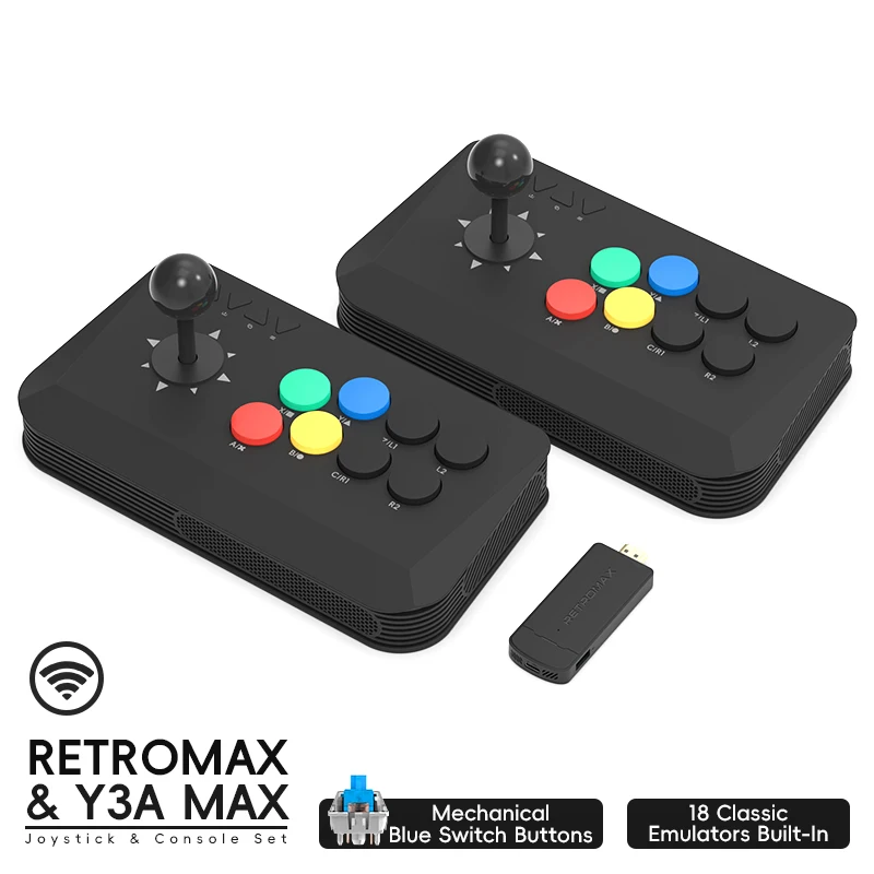 Retro Gaming Stick - Wireless Y3A Max Arcade Stick Fight