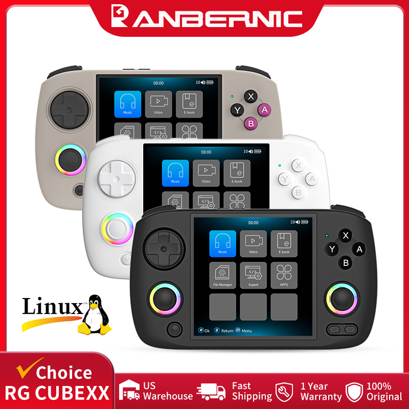 Retro Gaming Console Handheld - ANBERNIC RG CubeXX Handheld Games Console