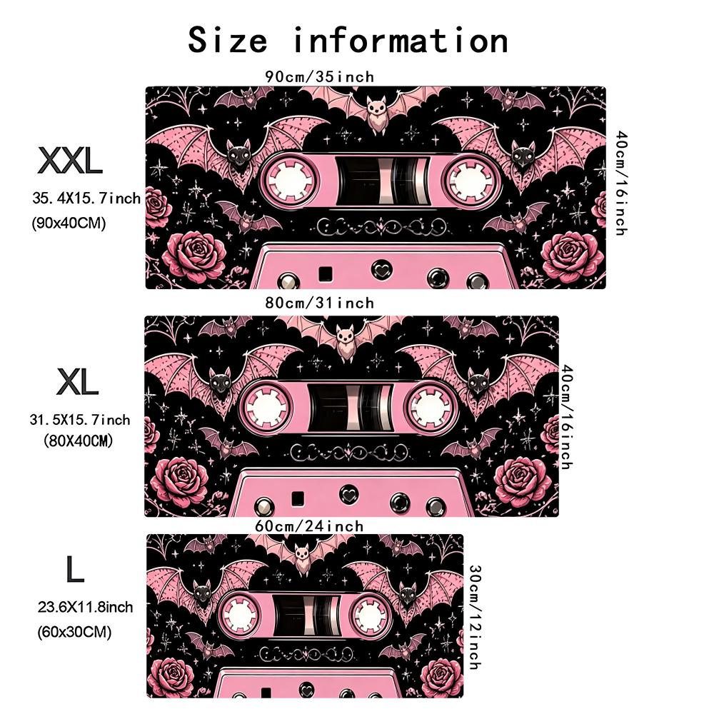 Pink Retro Cassette Tape Large - Mouse Gaming Retro review and price