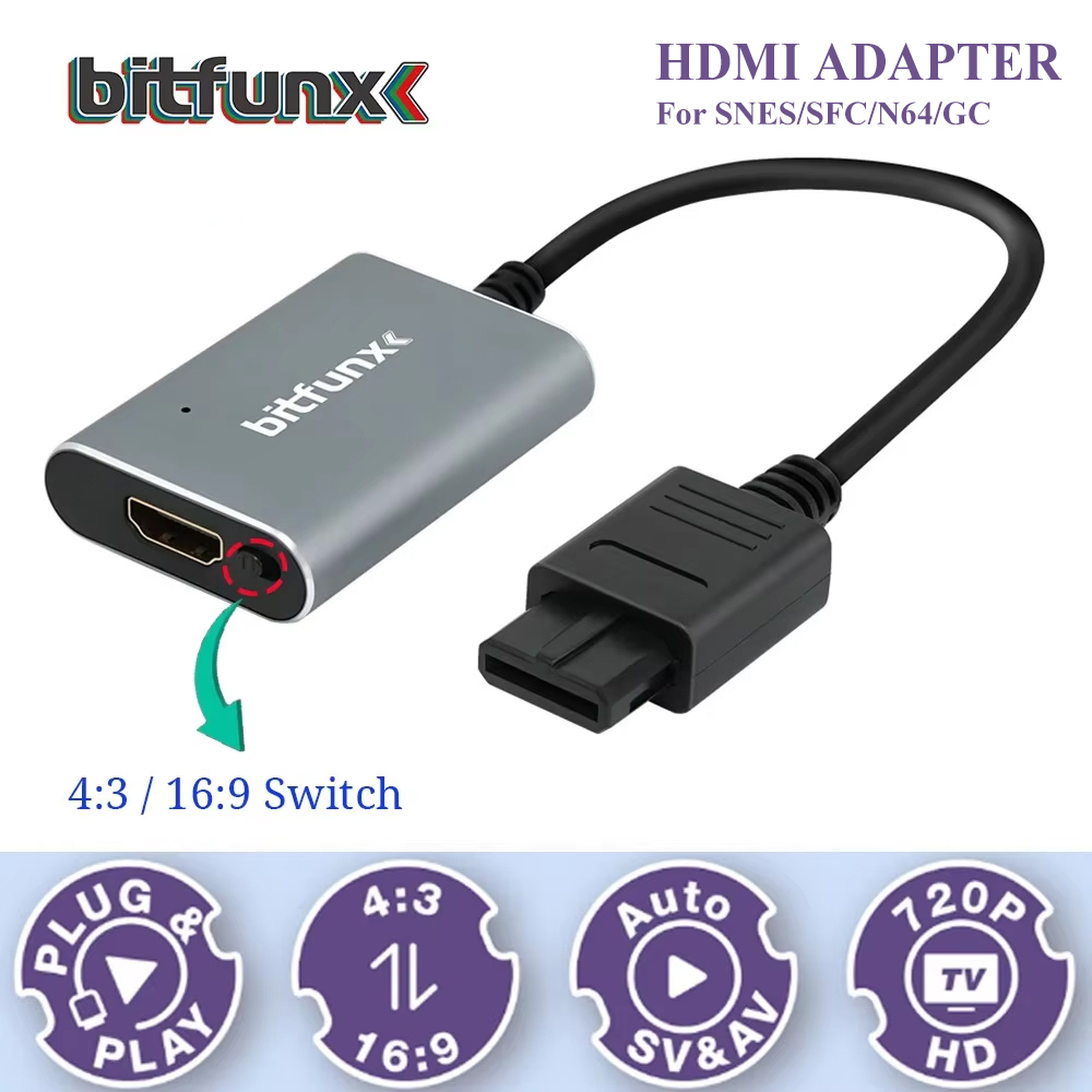 Bitfunx 720P Svideo / AV To HD - Retro Gaming Upscaler review and price