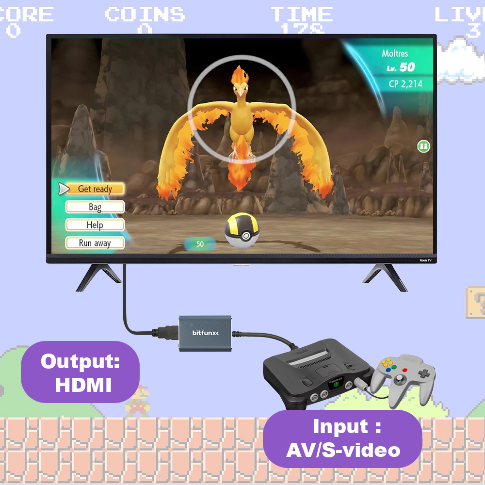 Bitfunx 720P Svideo / AV To HD - Retro Gaming Upscaler review and price