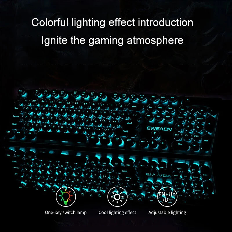 Retro Punk Mechanical Feel Key - Mouse Gaming Retro review and price