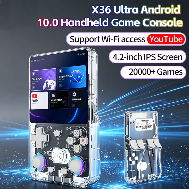 X36Ultra Retro Handheld Consol - Retro Gaming Youtubers review and price