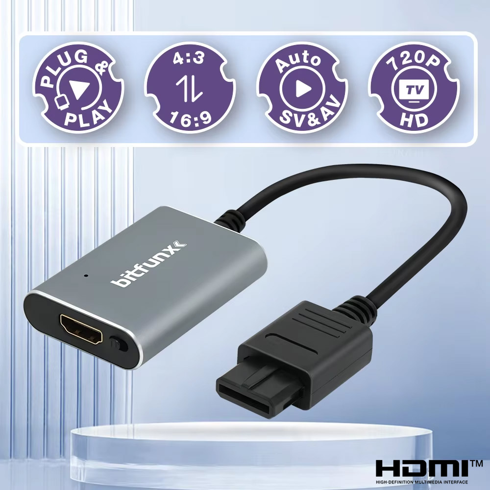 BitFunx 720P Svideo/AV To HDMI - Retro Gaming Upscaler review and price