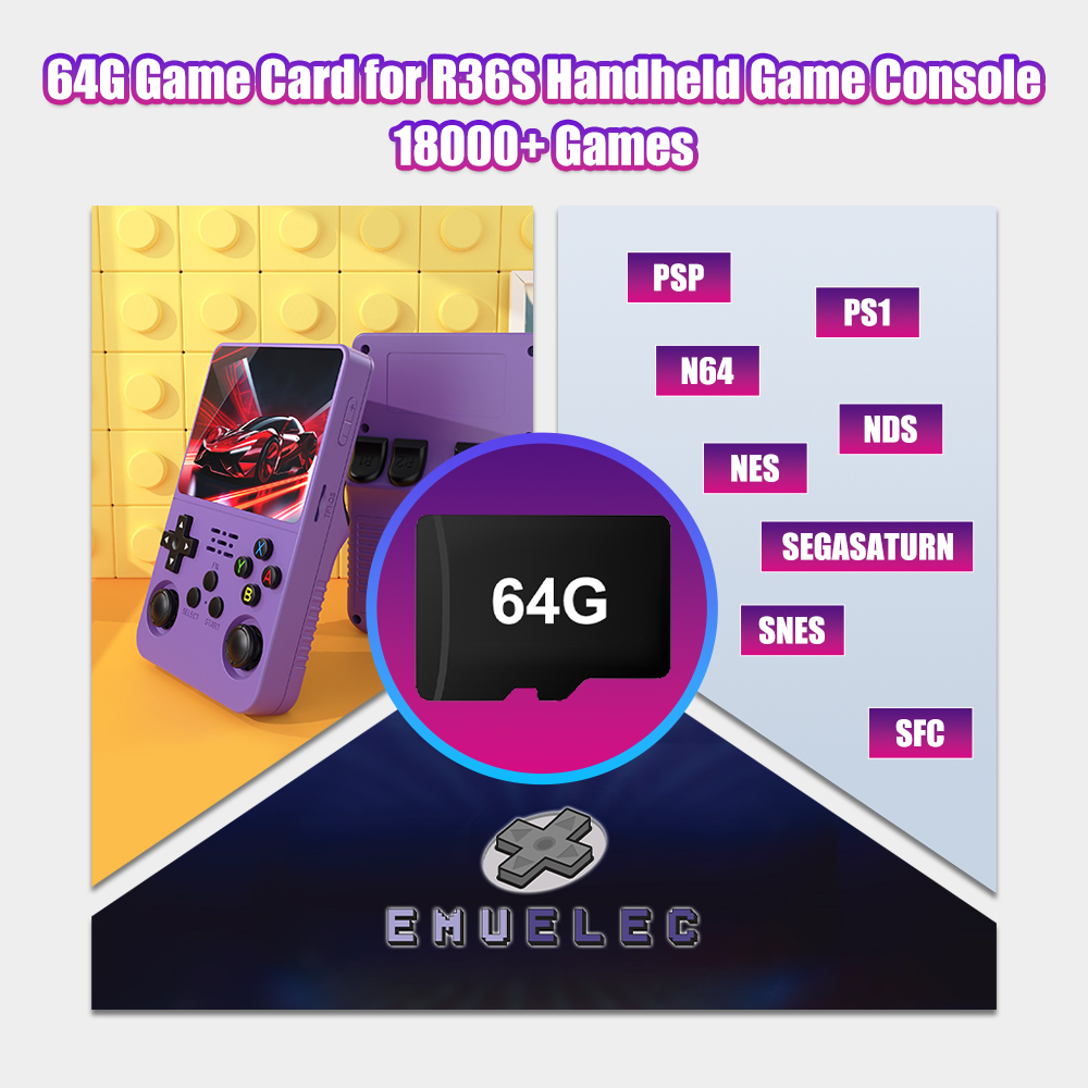 64G Game TF Card for R36S Vide - Retro Gaming Console Handheld review and price