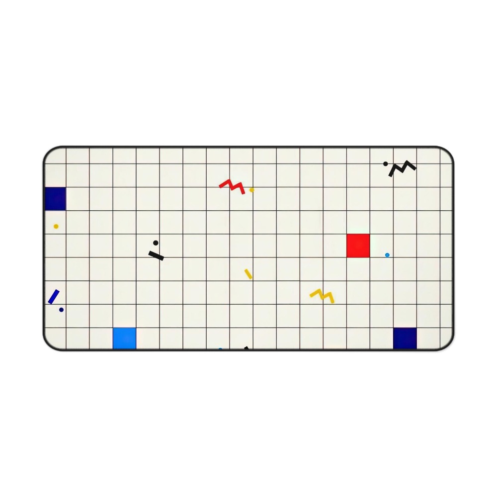 Retro Geometric Grid Desk Mat  - Mouse Gaming Retro review and price