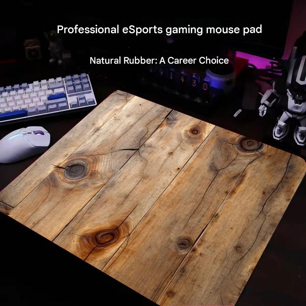 Vintage Cracked Wood Plank Mou - Mouse Gaming Retro review and price
