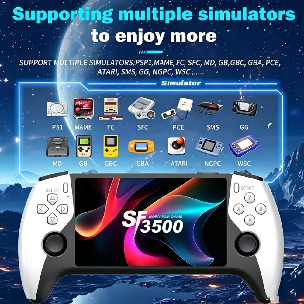 SF3500 5 inch Handheld Game Co - Retro Gaming Console Handheld review and price