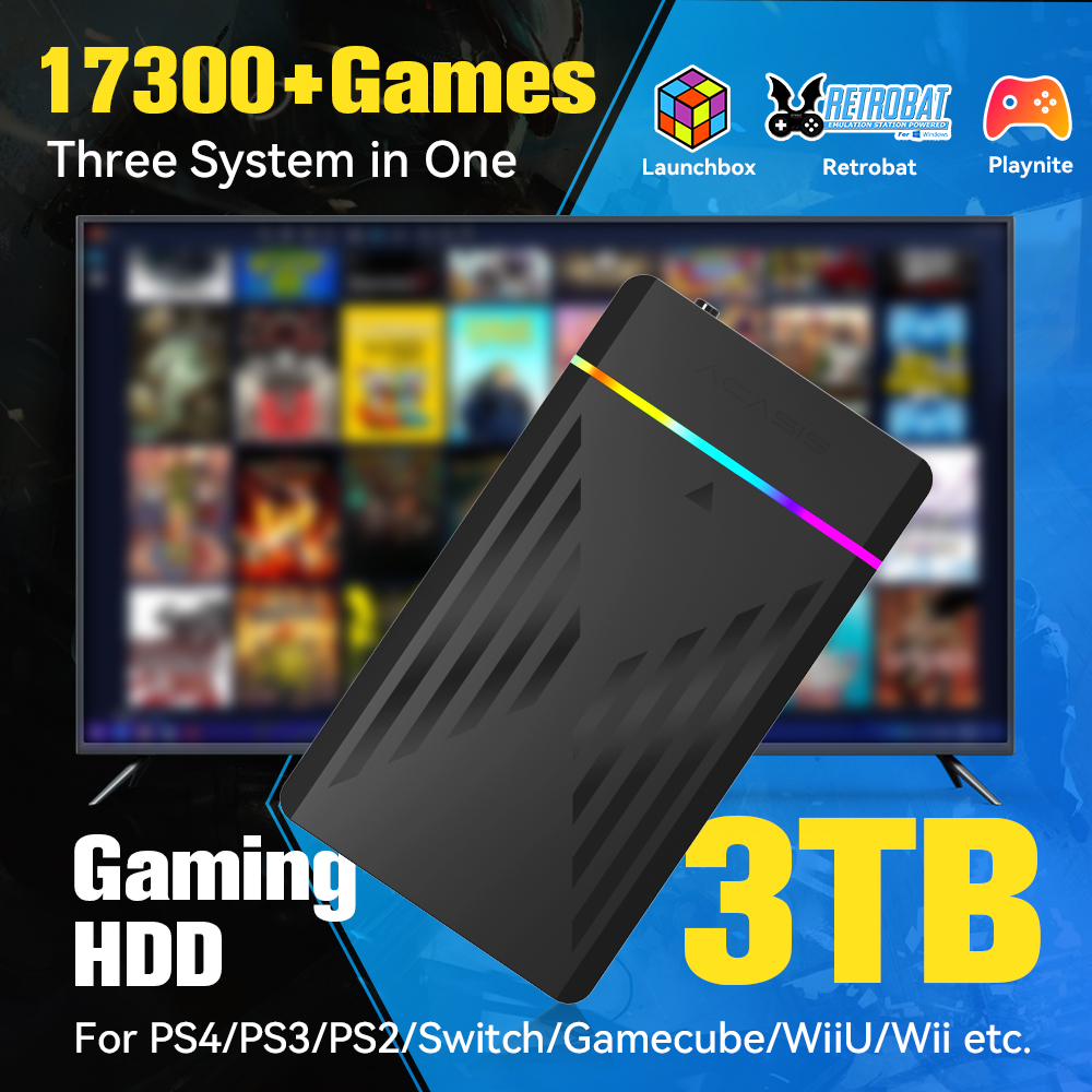 3TB Portable Gaming HDD Launch - Retro Gaming Stick review and price